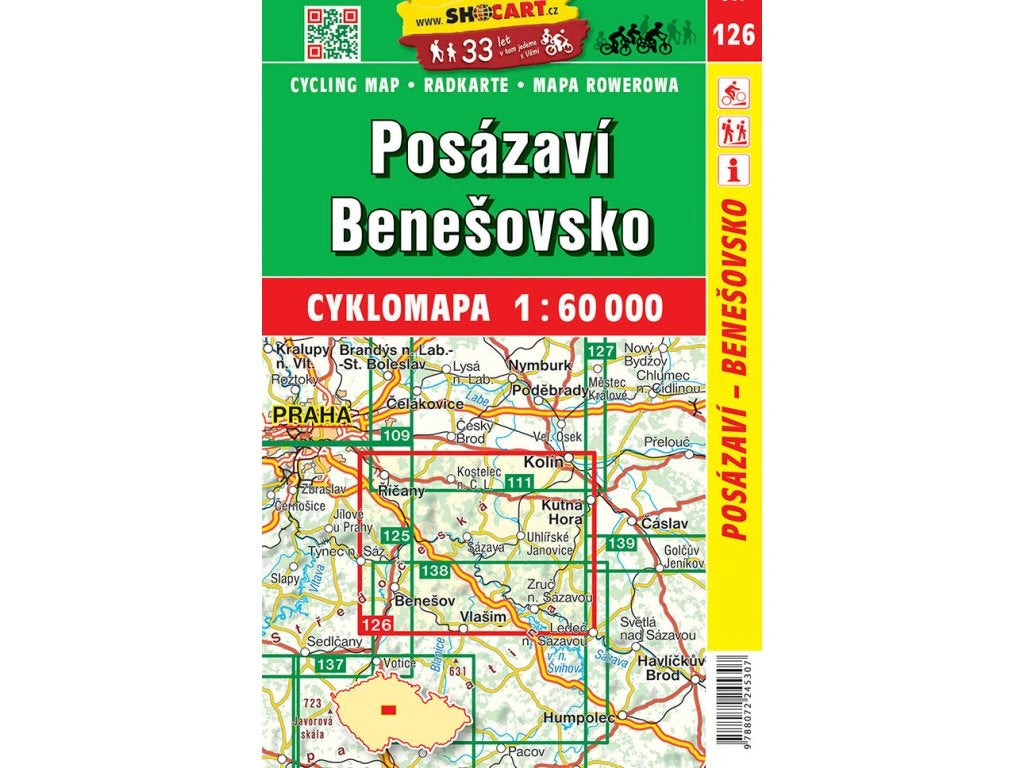 Tschechien / Slowakei 1:60.000 Fahrradkarten ShoCart