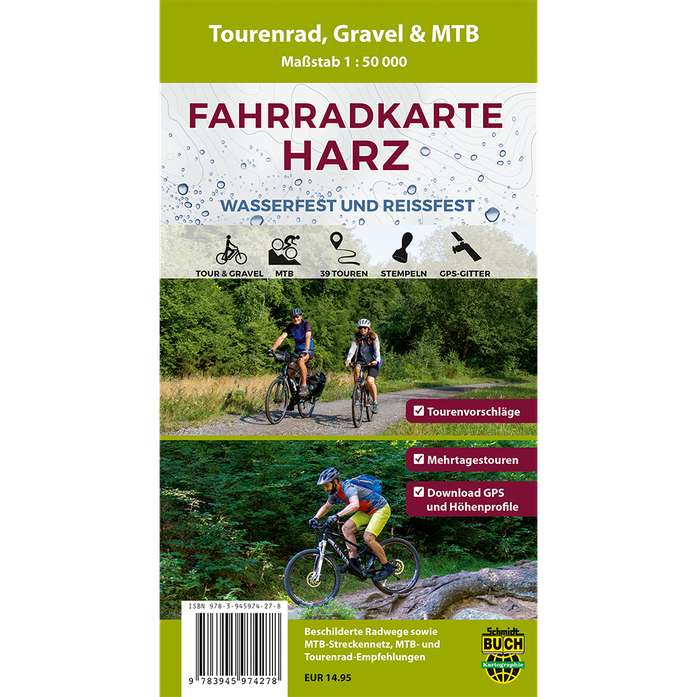 Fahrradkarte Harz
