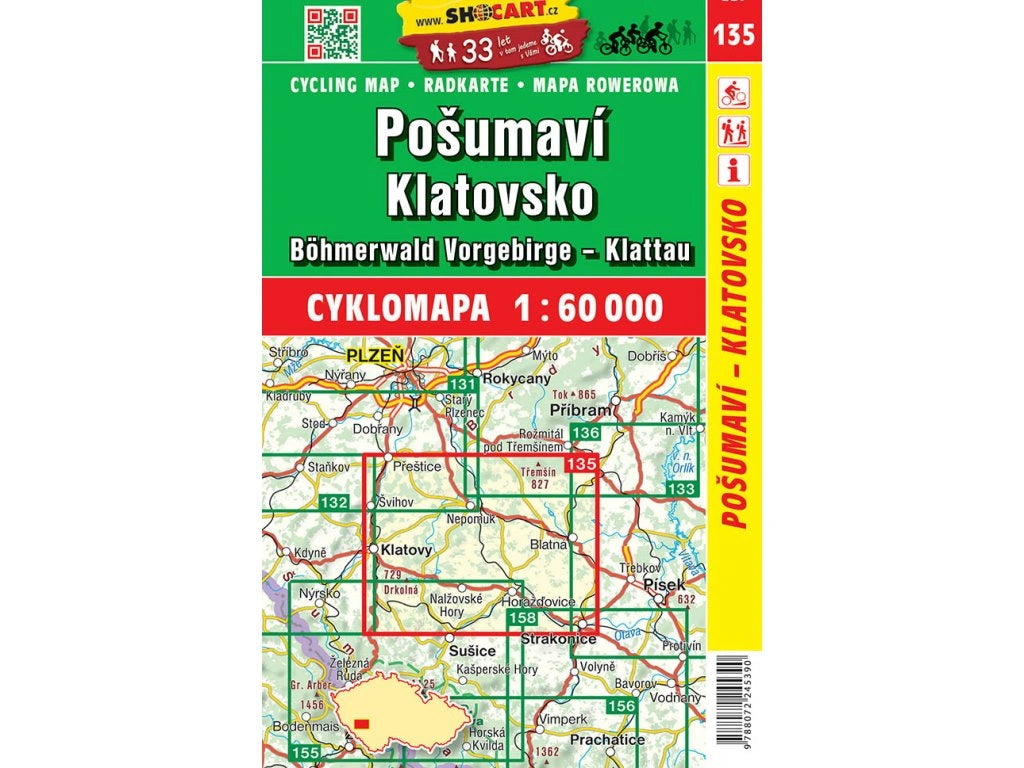 Tschechien / Slowakei 1:60.000 Fahrradkarten ShoCart