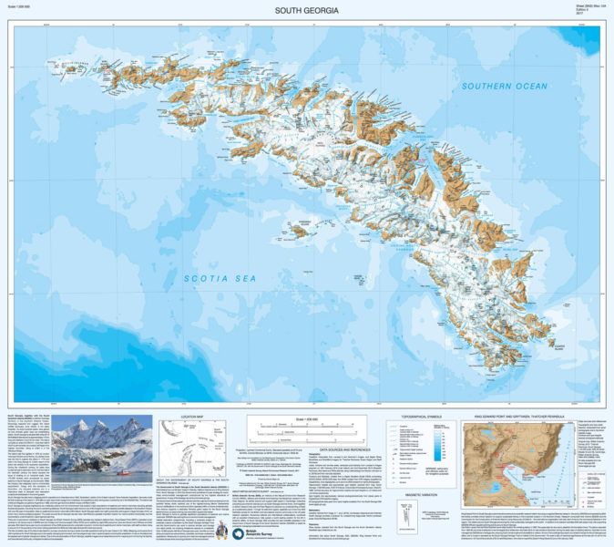 South Georgia and The Shackleton Crossing 1:200.000