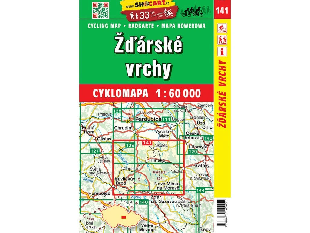 Tschechien / Slowakei 1:60.000 Fahrradkarten ShoCart