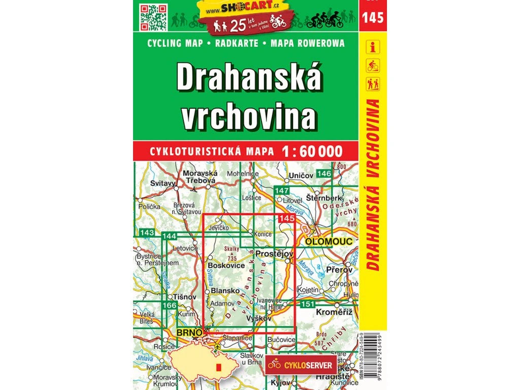 Tschechien / Slowakei 1:60.000 Fahrradkarten ShoCart