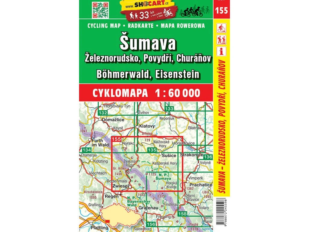 Tschechien / Slowakei 1:60.000 Fahrradkarten ShoCart