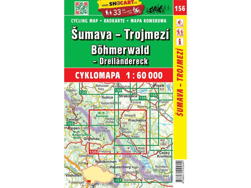 Tschechien / Slowakei 1:60.000 Fahrradkarten ShoCart