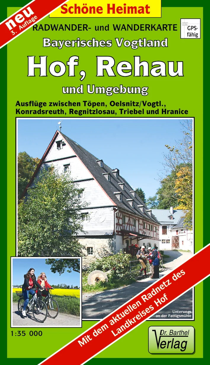 156 Bayerisches Vogtland, Hof, Rehau und Umgebung 1:35.000