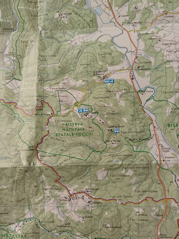 Val d’Arbia Ombrone e Orcia - 1:50.000