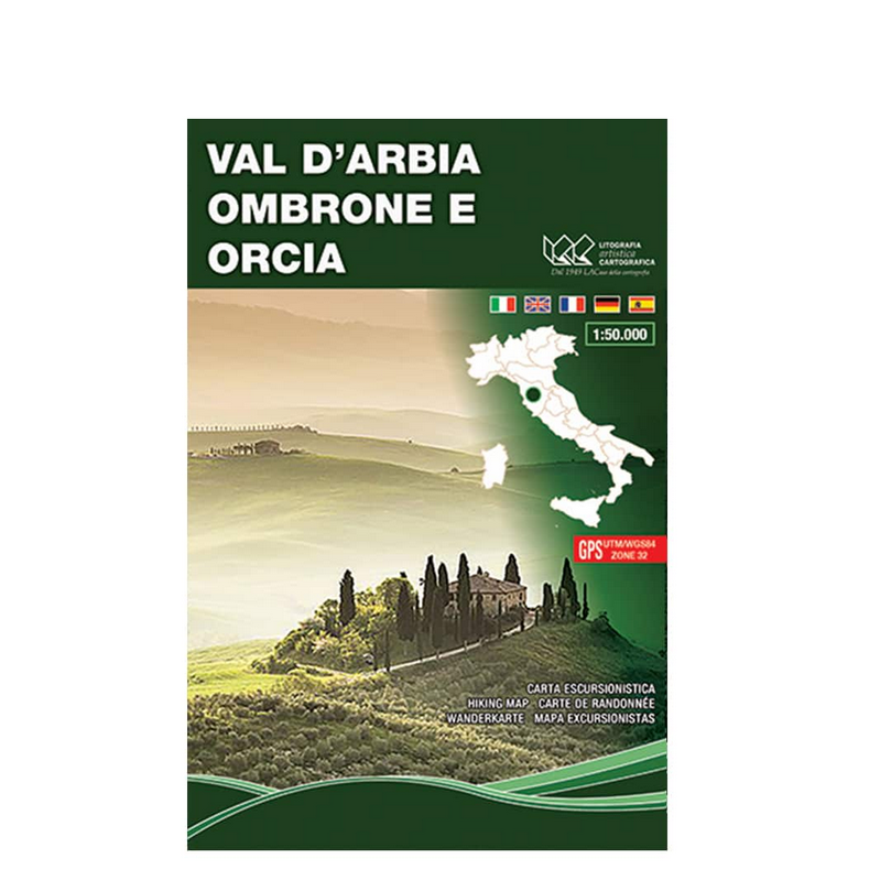 Val d’Arbia Ombrone e Orcia - 1:50.000