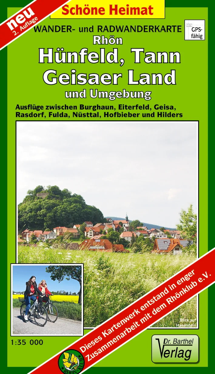162 Rhön, Hünfeld, Tann, Geisaer Land und Umgebung 1:35.000