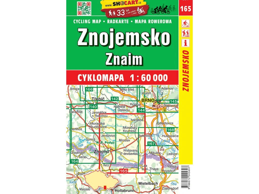 Tschechien / Slowakei 1:60.000 Fahrradkarten ShoCart