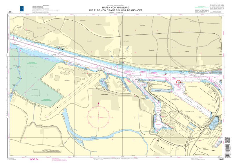Hafen von Hamburg: Die Elbe von Cranz bis Köhlbrandhöft - BSH