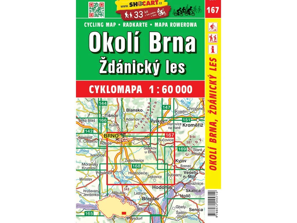 Tschechien / Slowakei 1:60.000 Fahrradkarten ShoCart