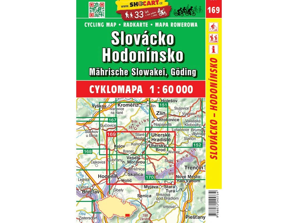 Tschechien / Slowakei 1:60.000 Fahrradkarten ShoCart