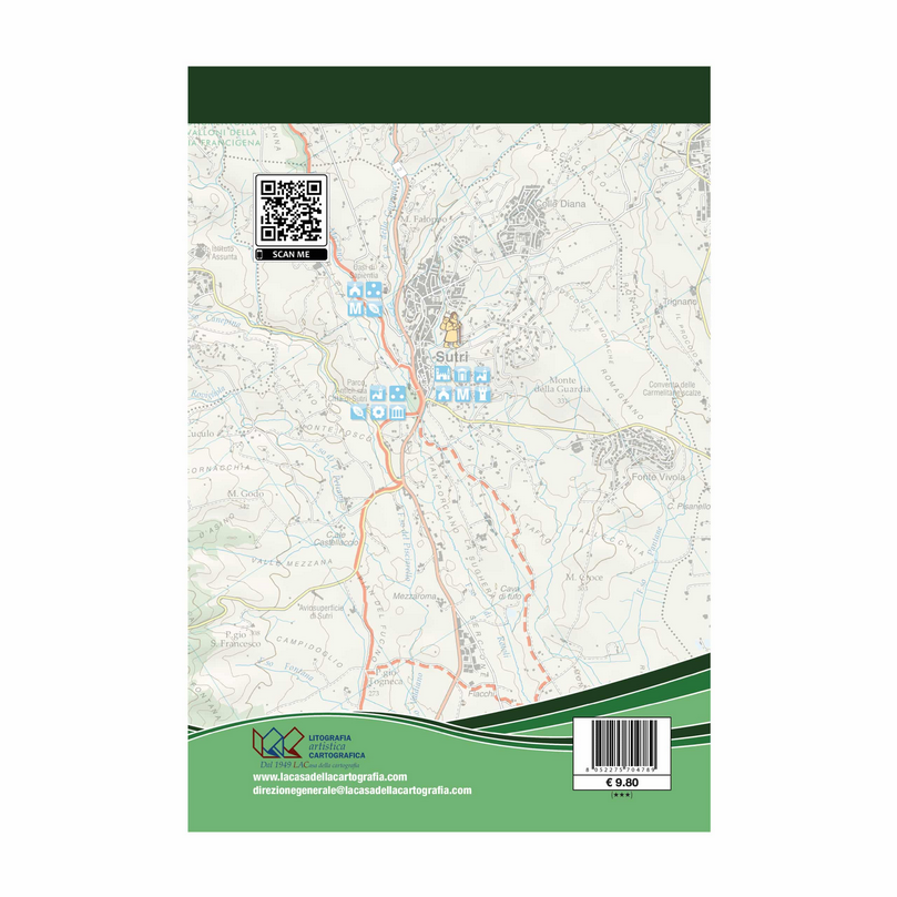 Via Francigena nel Lazio - 1:50.000