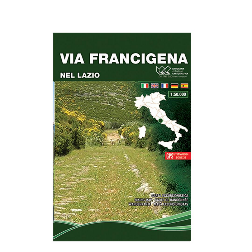 Via Francigena nel Lazio - 1:50.000