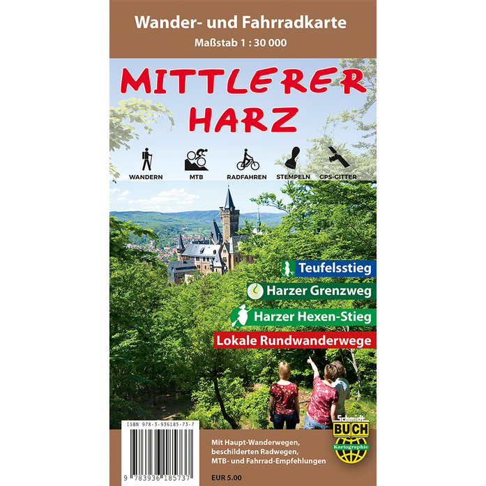 Mittlerer Harz 1:30.000