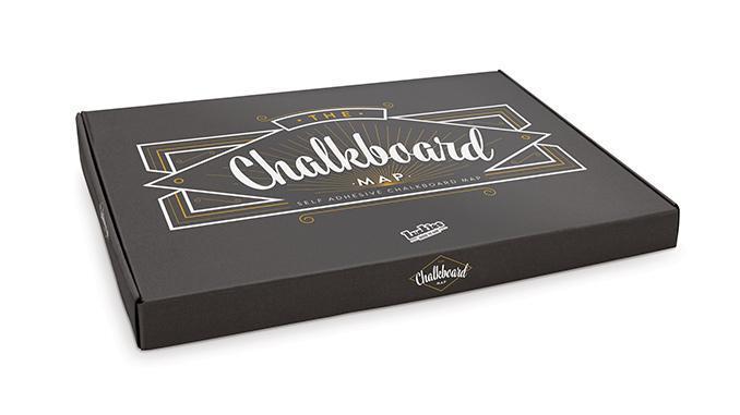 Chalkboard Map - Kreidetafel-Weltkarte