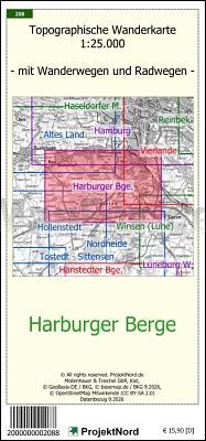 Harburger Berge 1:25.000 Wanderkarte