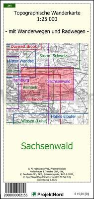 Sachsenwald 1:25.000 Wanderkarte
