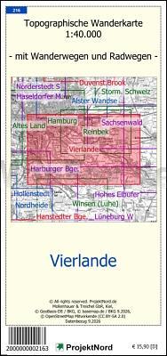 Vierlande 1:40.000 Wanderkarte