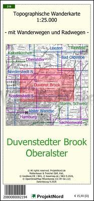 Duvenstedter Brook - Oberalster 1:25.000 Wanderkarte