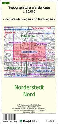Norderstedt Nord 1:25.000 Wanderkarte