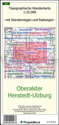 Oberalster - Henstedt-Ulzburg 1:25.000 Wanderkarte
