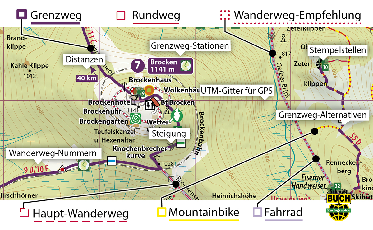 Harzer Grenzweg 1:30.000