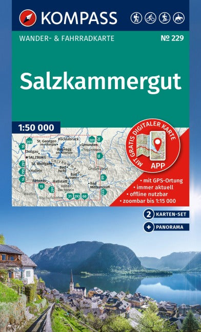229 Salzkammergut 1:50000 - Kompass Wanderkartenset