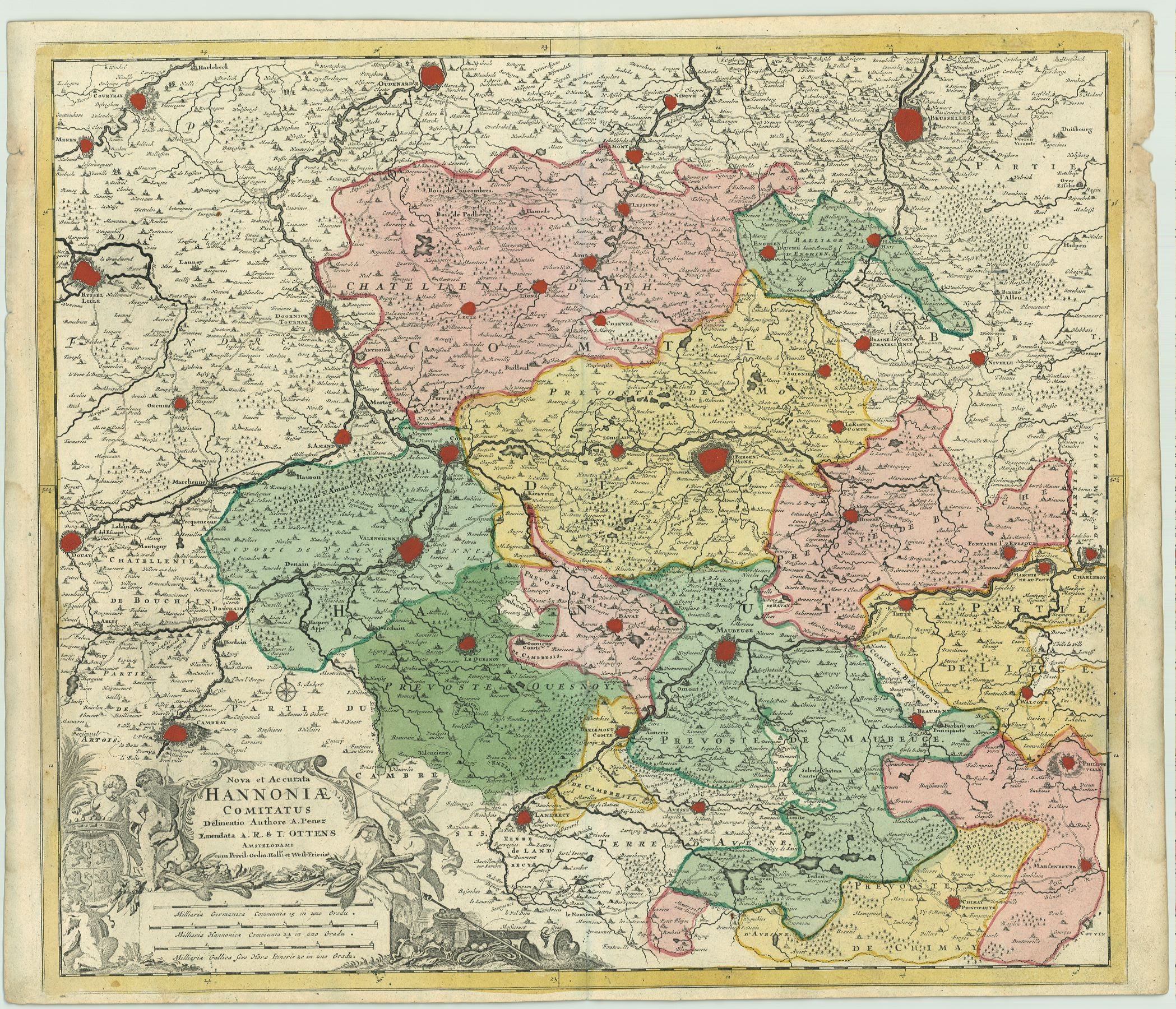 Hennegau im Jahr 1740