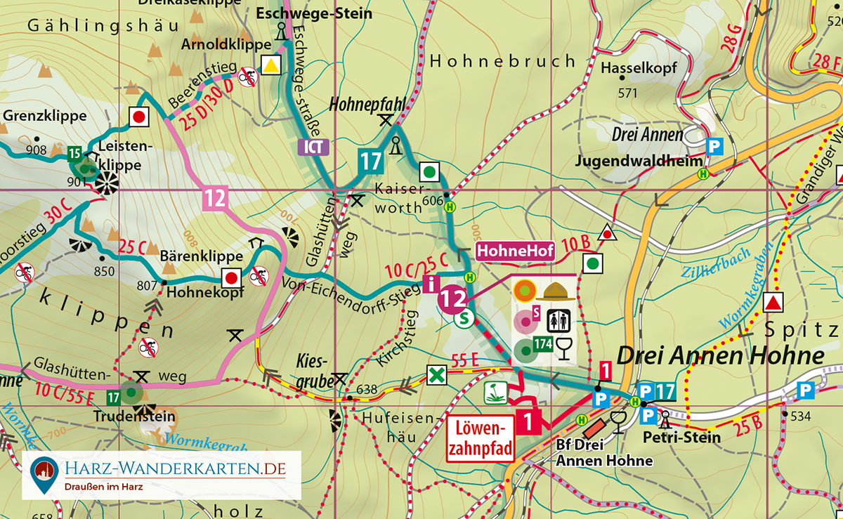 Der Brocken – wetterfest 1:30.000