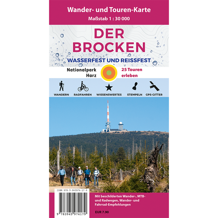 Der Brocken – wetterfest 1:30.000