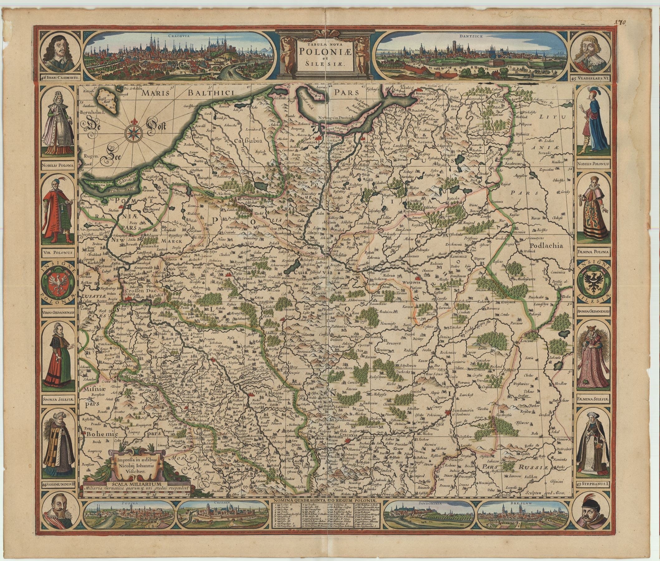 Polen ab 1657 von Nicolas Visscher