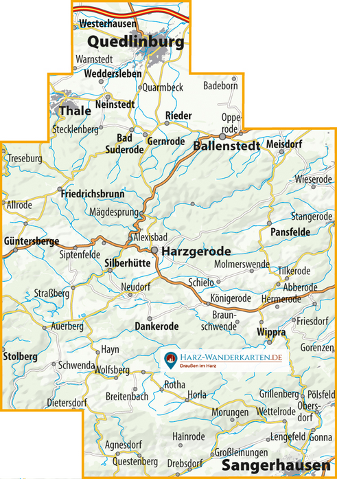Der Ostharz – wetterfest 1:30.000