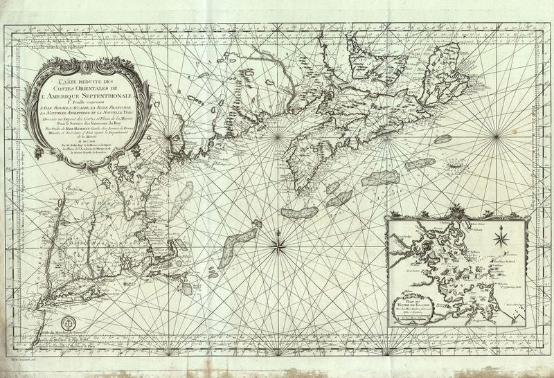 Kanada im Jahr 1757 von Jaques Nicolas Bellin
