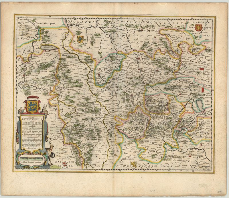 Braunschweig im Jahr 1644 von Joan Blaeu