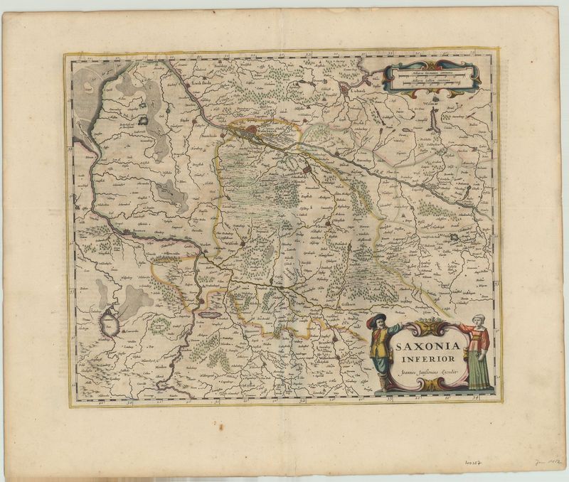 Niedersachsen im Jahr 1653 von Johannes Janssonius