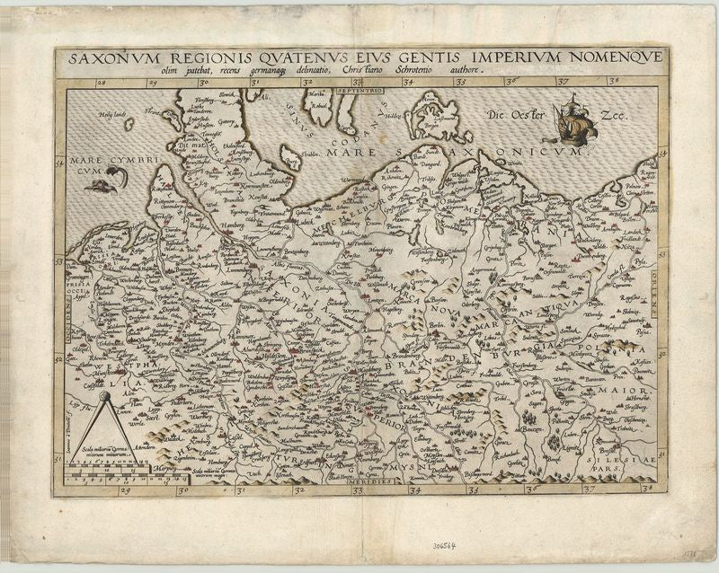Norddeutschland im Jahr 1578 von Gerard de Jode
