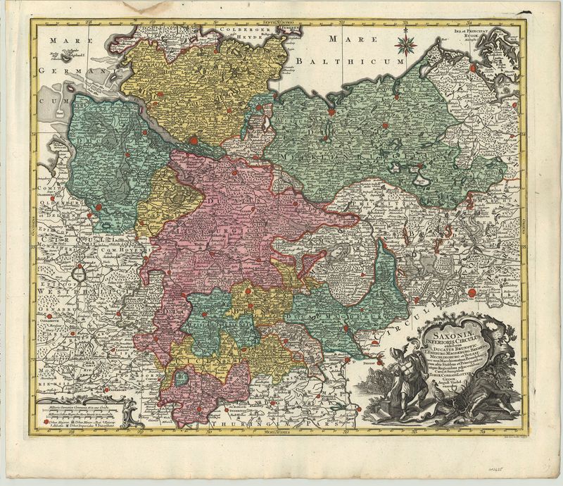 Niedersachsen in der Zeit um 1765 von Tobias Conrad Lotter
