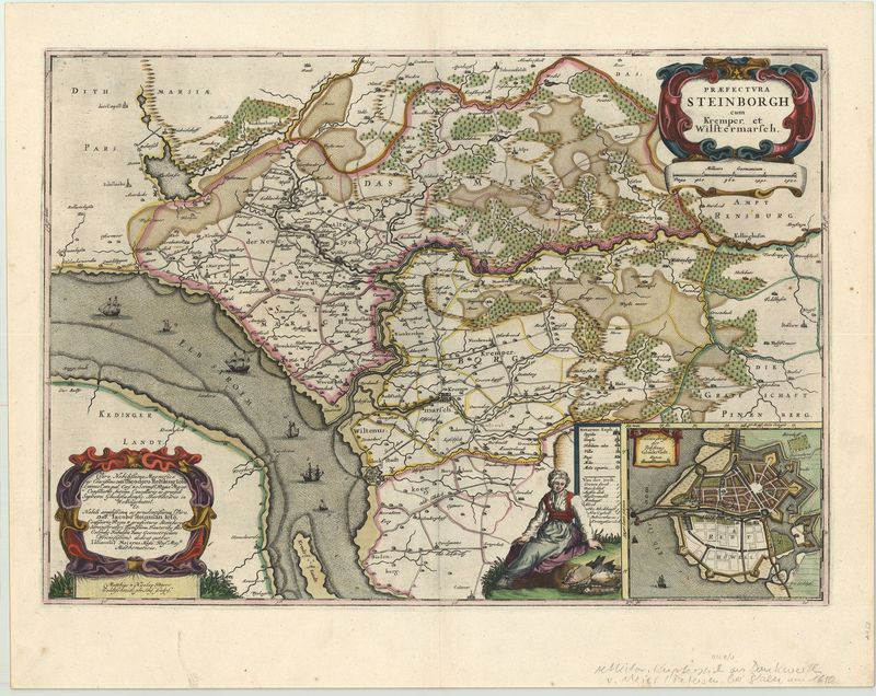 Steinburg im Jahr 1662 von Johannes Mejer