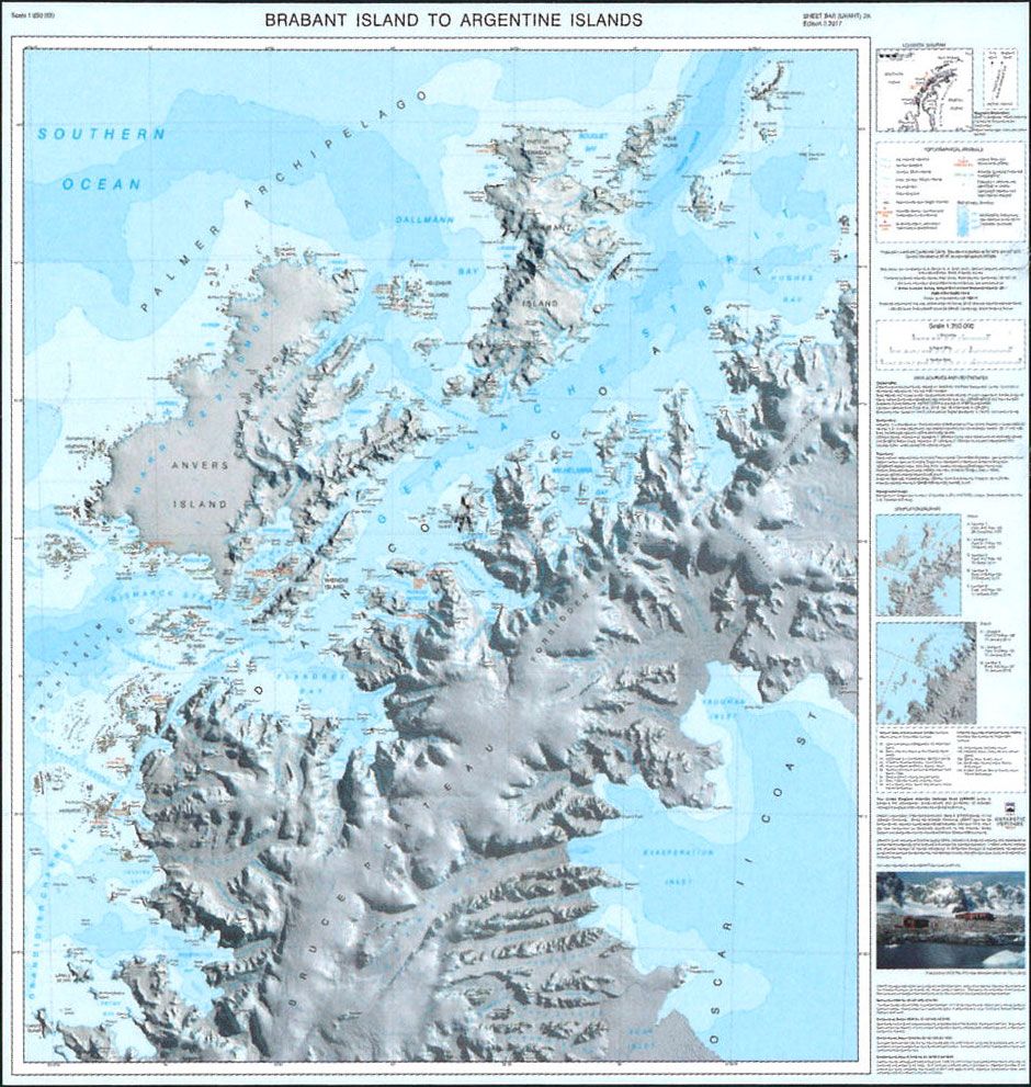 Brabant Island to Adelaide Island 1:250.000