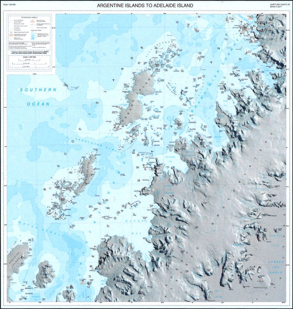 Brabant Island to Adelaide Island 1:250.000