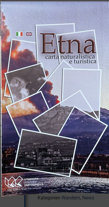 Etna naturalistica e turistica - 1:60.000