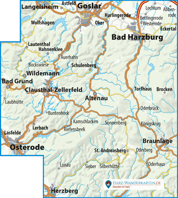 Der Oberharz 1:30.000