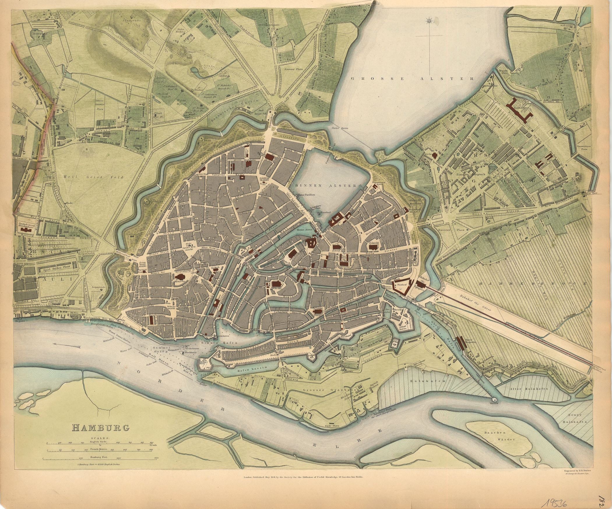 Hamburg im Jahr 1841 von SDUK