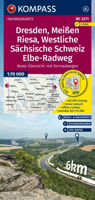 9783991543534 Dresden Saechsische schweiz radkarte