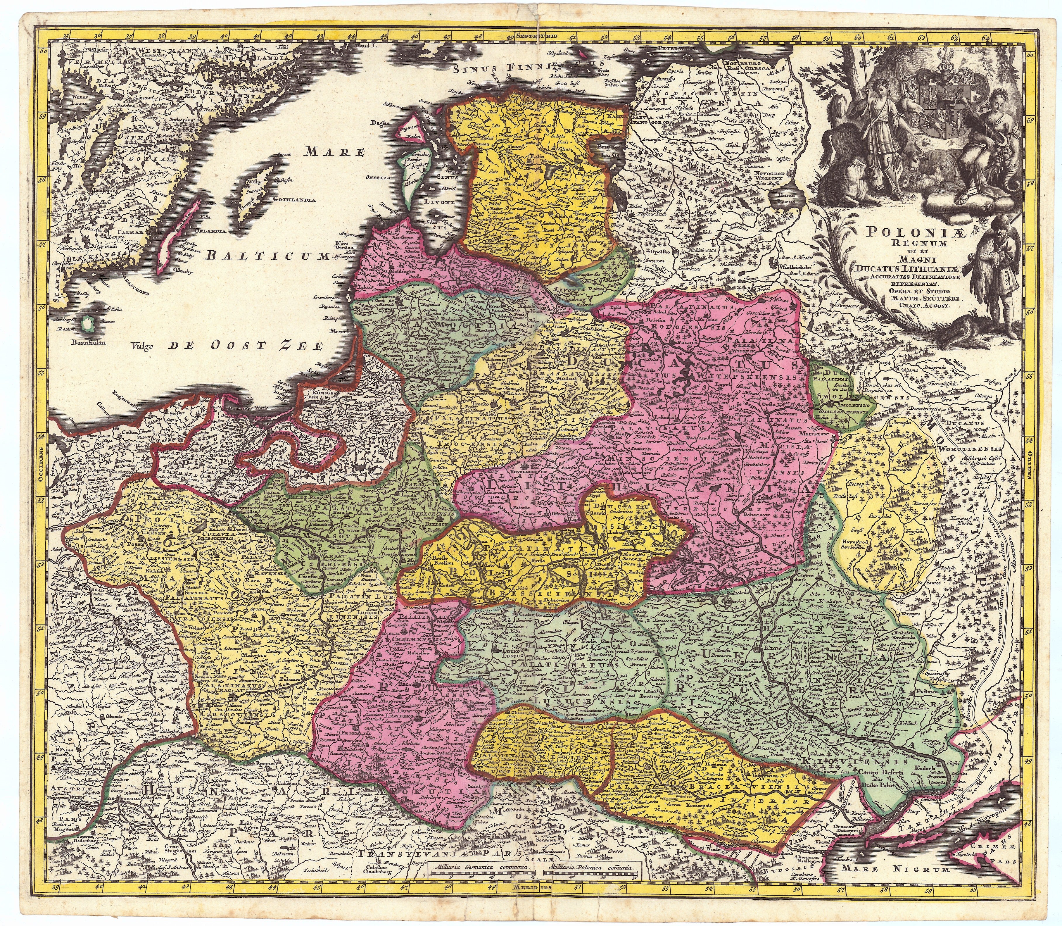 Polen und das Baltikum im Jahr 1730