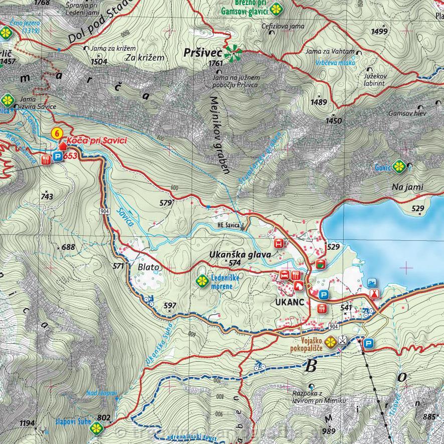 Bohinj 1:25.000 - Wanderkarte Kartografija