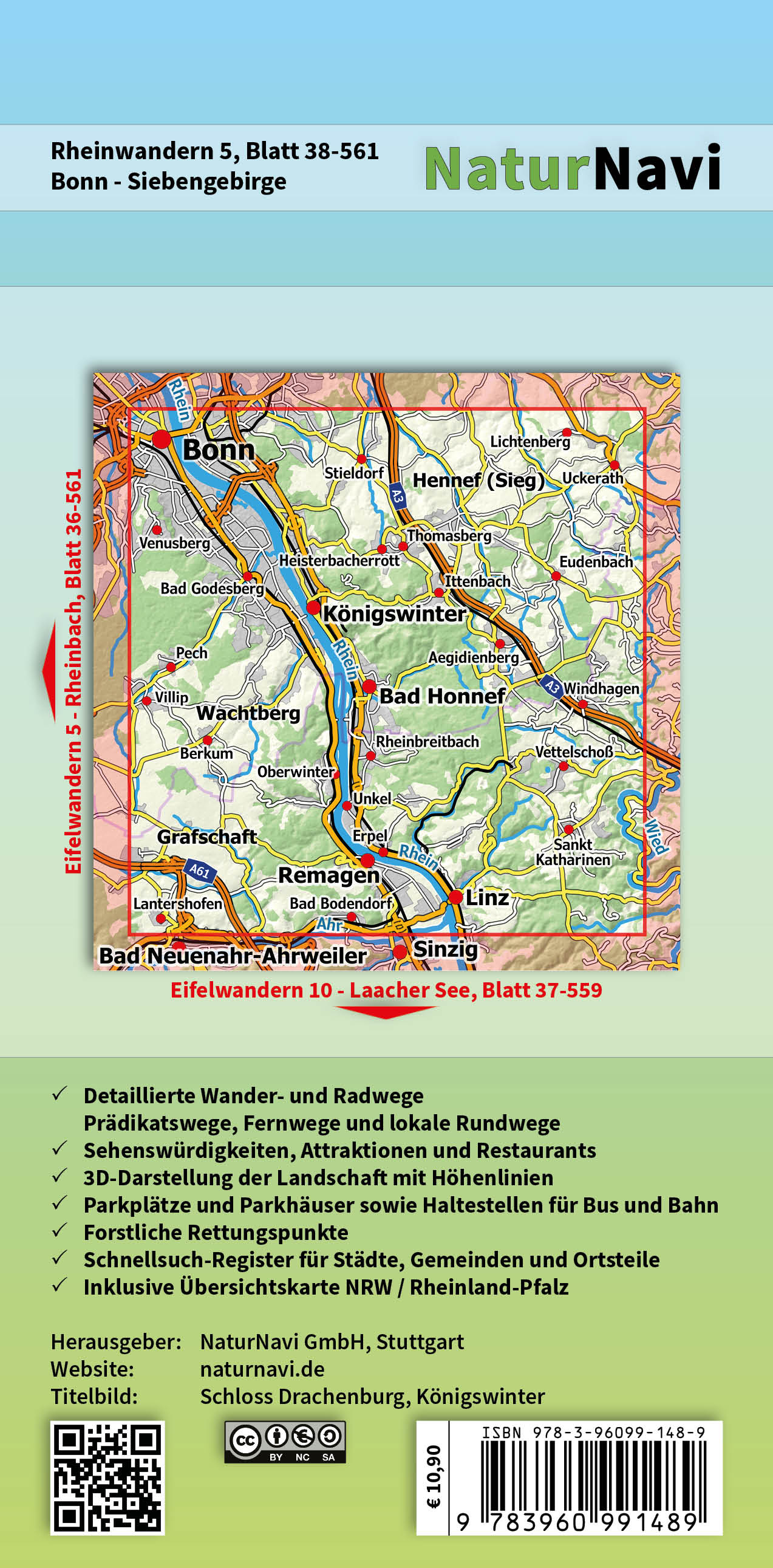 Bonn - Siebengebirge 1:25.000