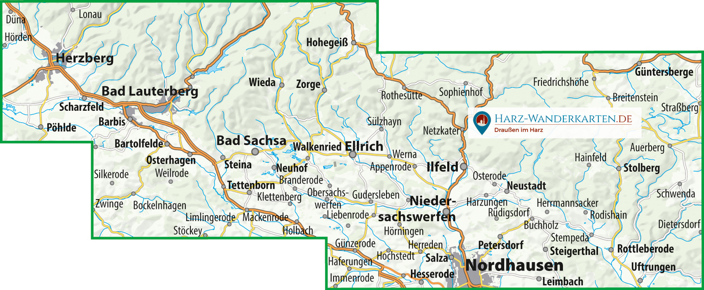 Der Südharz 1:30.000