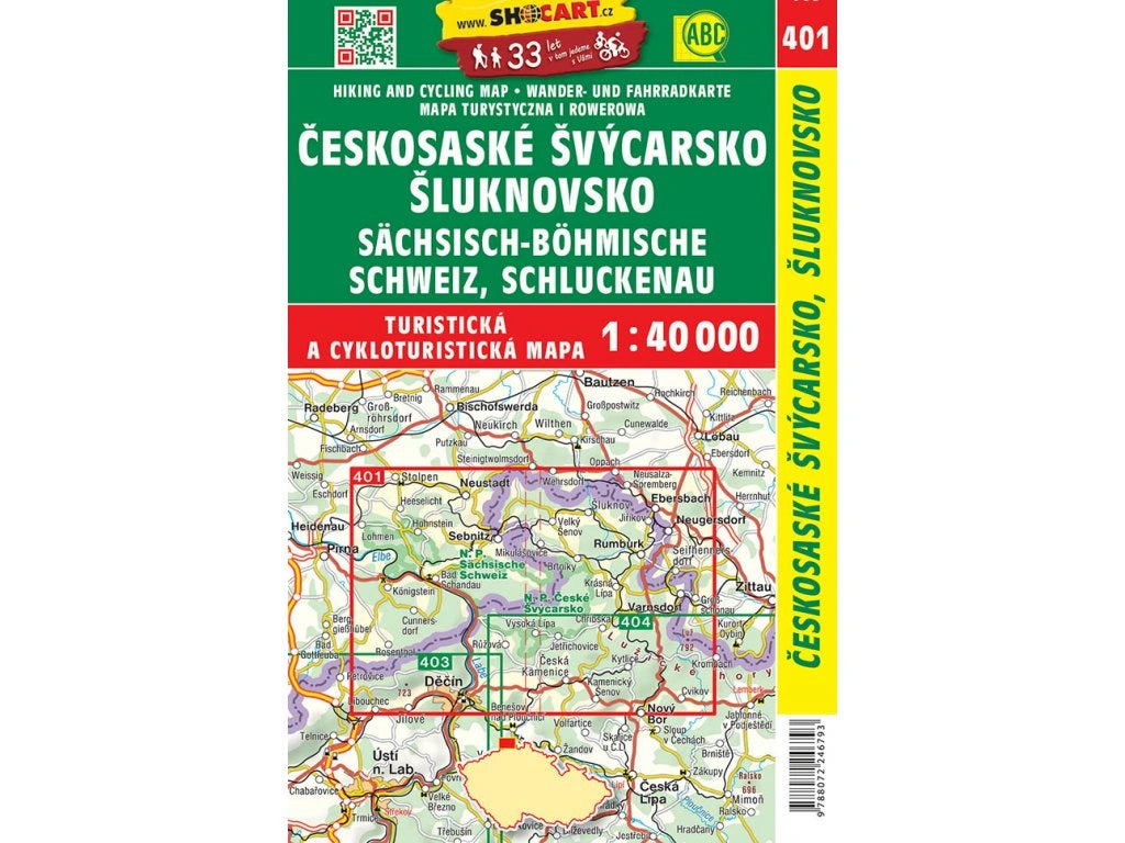 Tschechien 1:40.000 Wanderkarten ShoCart